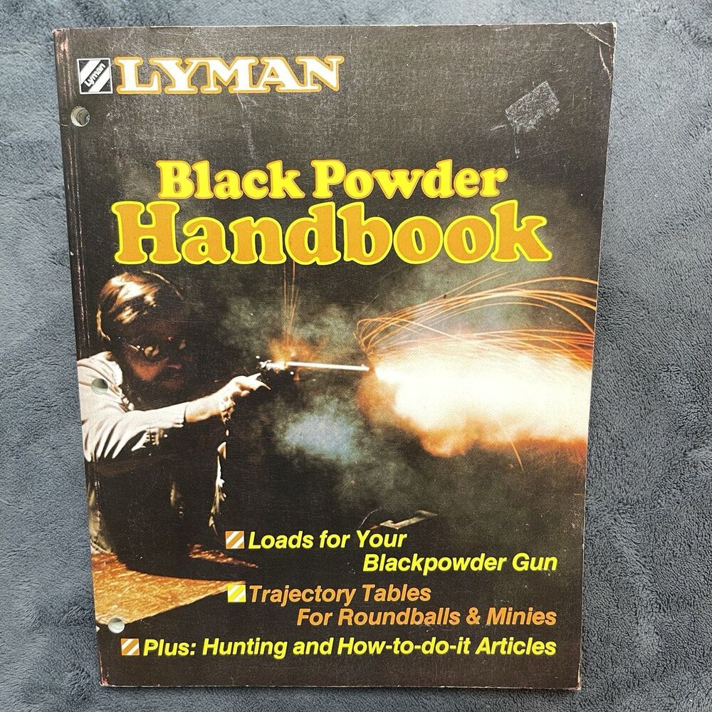 VTG Lyman Black Powder Handbook 1989 8th Edition, Cleaning & Shooting